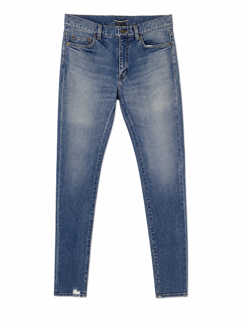 Saint Laurent Paris Skinny Jeans 29 Medium Wash Stretch Denim Made in Japan